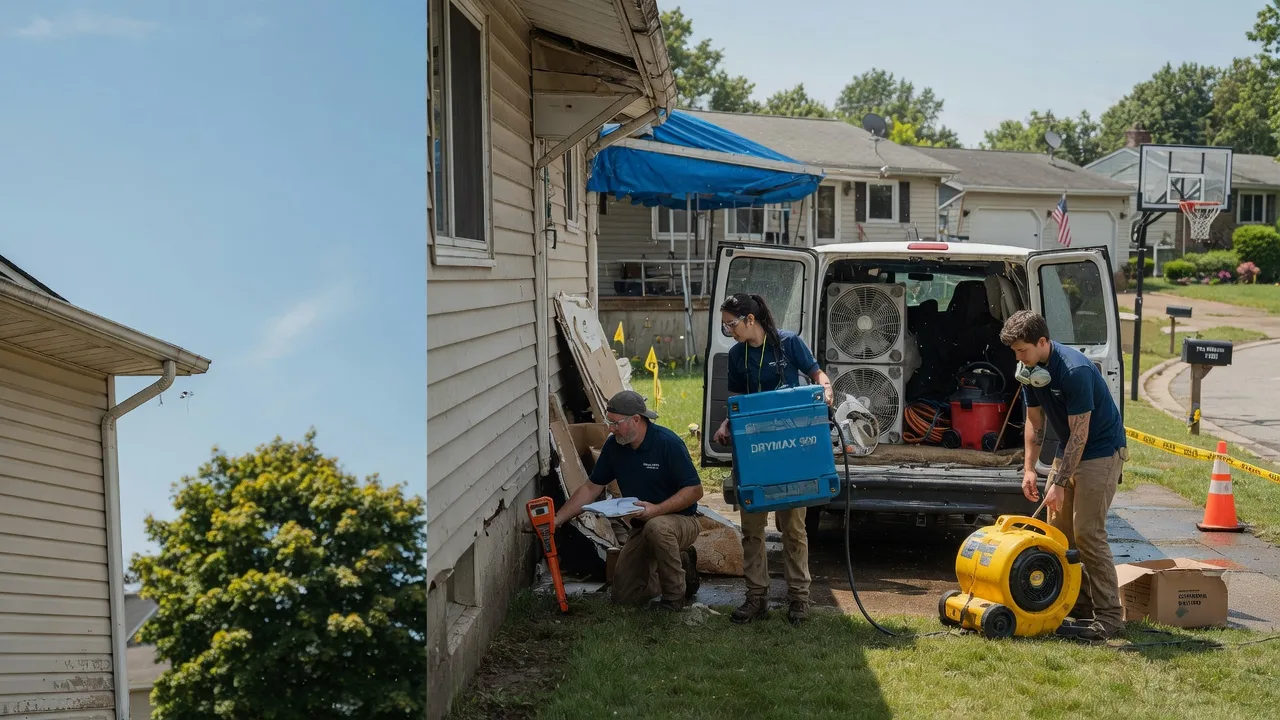 Ceiling Leak Cleanup in Essexville, MI near me